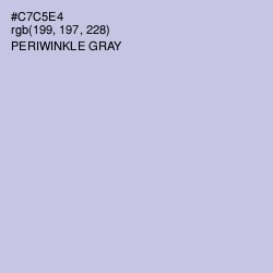 #C7C5E4 - Periwinkle Gray Color Image